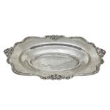 Small bowl in 800 silver, with decorations on the edges, 20th century.