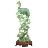 Light green jade stork