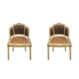 TWO LACQUERED ARMCHAIRS WITH BACK AND TOP IN VIENNA STRAW, Nineteenth century