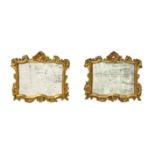 Pair of mirrors in gilded wood, Early 19th century