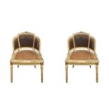 Two lacquered armchairs with back and top in Vienna straw, Nineteenth century