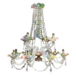 Elegant Baccarat crystal chandelier, nineteenth century