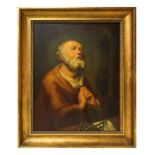 Saint Peter in prayer, Painter of the late 17th century