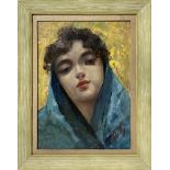 Vincenzo Irolli (Napoli 1860-Napoli 1949) - Head of a girl, 20th century