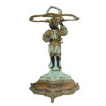 Umbrella stand in lacquered cast iron, Late 19th century