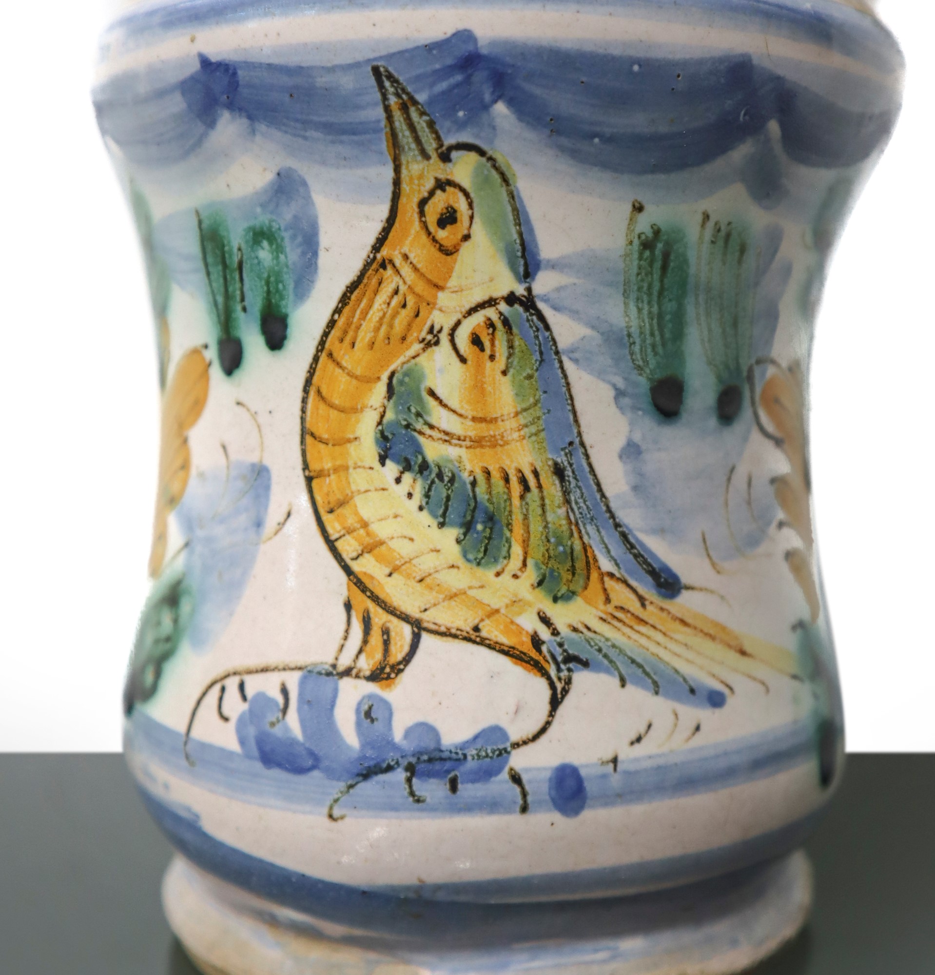 Vietri majolica cylinder, Nineteenth century - Image 2 of 4