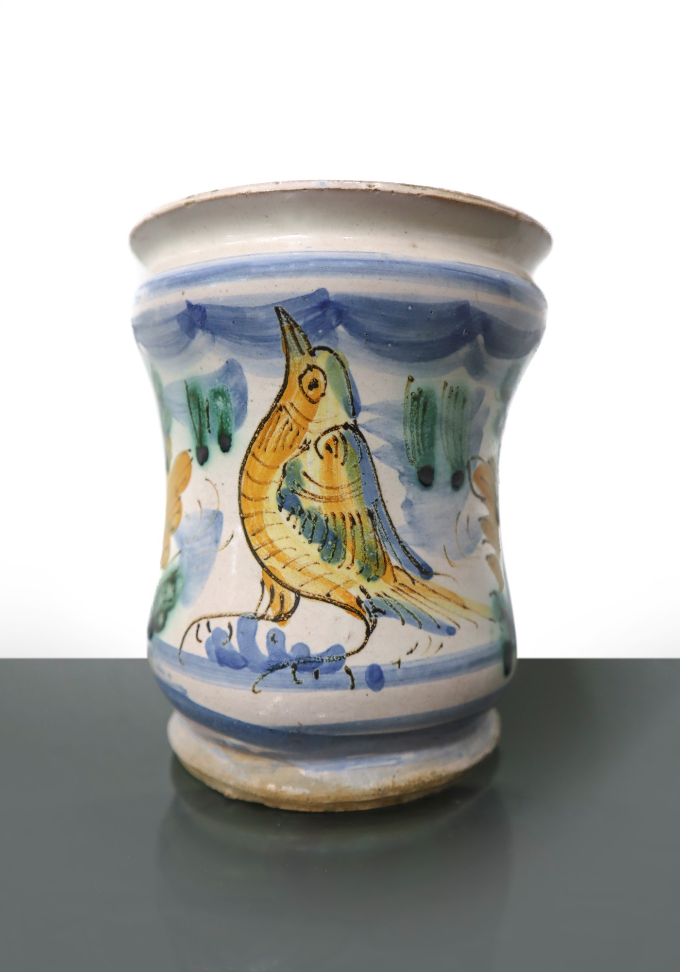 Vietri majolica cylinder, Nineteenth century