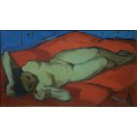 Giovanni Alicò (Catania 1906-Milano 1971) - Nude of a lying woman, 1956