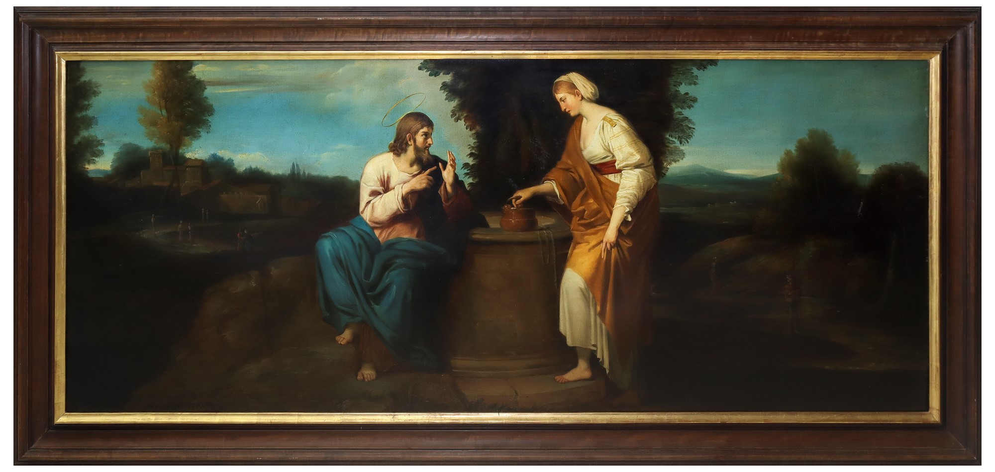 Marie Schoffmann (Vienna 1859-Vienna 1941) - Rebecca and Christ at the well