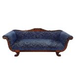 Inlaid sofa, Charles X, 1850