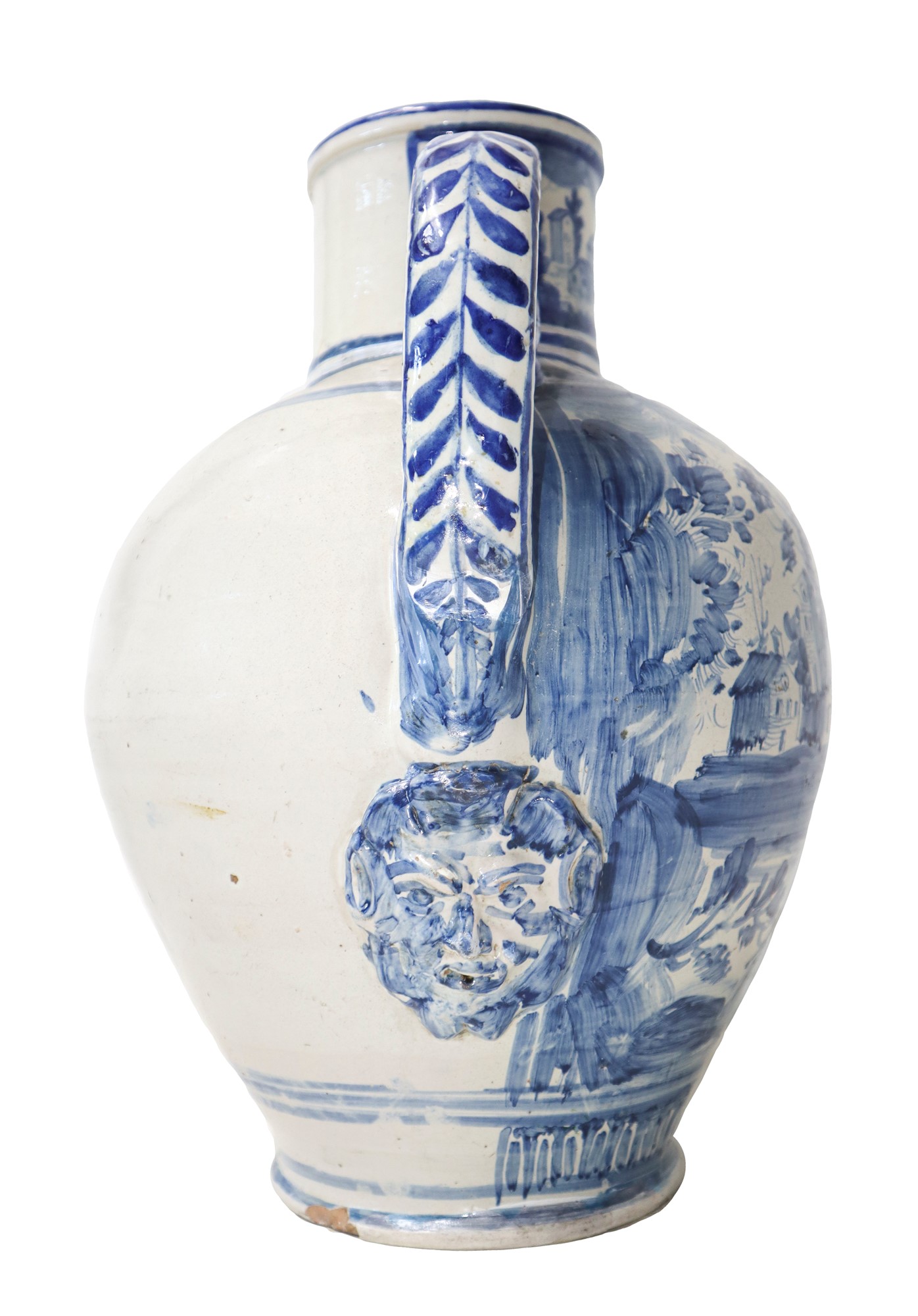 Large amphora with majolica handles, late 18th / early 19th century - Image 4 of 5