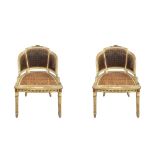 Coppai of lacquered armchairs, Nineteenth century