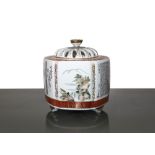 Chinese porcelain perfume burner, 20th century