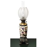 Porcelain oil lamp, 20th century