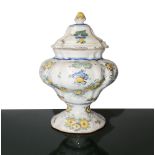 Potiche vase in majolica from Cerreto, Sannita., 1742