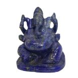 Indian deity in lapis lazuli