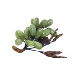 Grape branch in jade