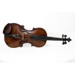 Etichetta: London & Co - 4 \ 4 violin with label: London & Co, 1910 ca