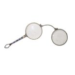 Lorgnette in silver, Early 20th Century
