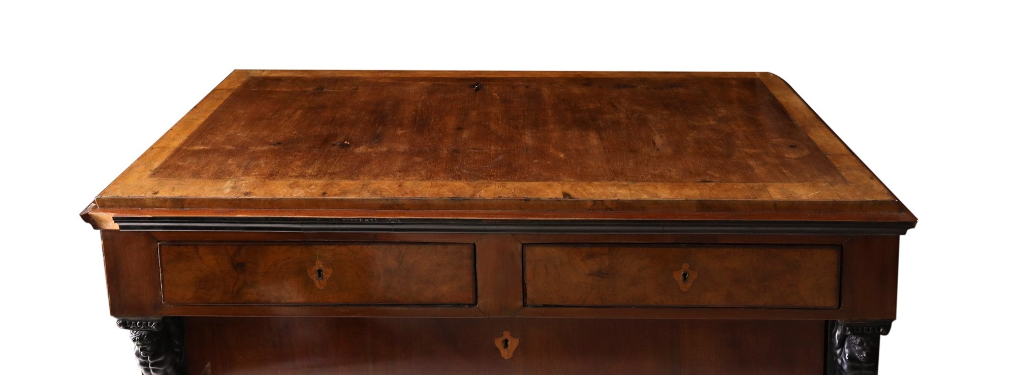 Empire chest of drawers in walnut wood, Early 19th century - Image 3 of 8