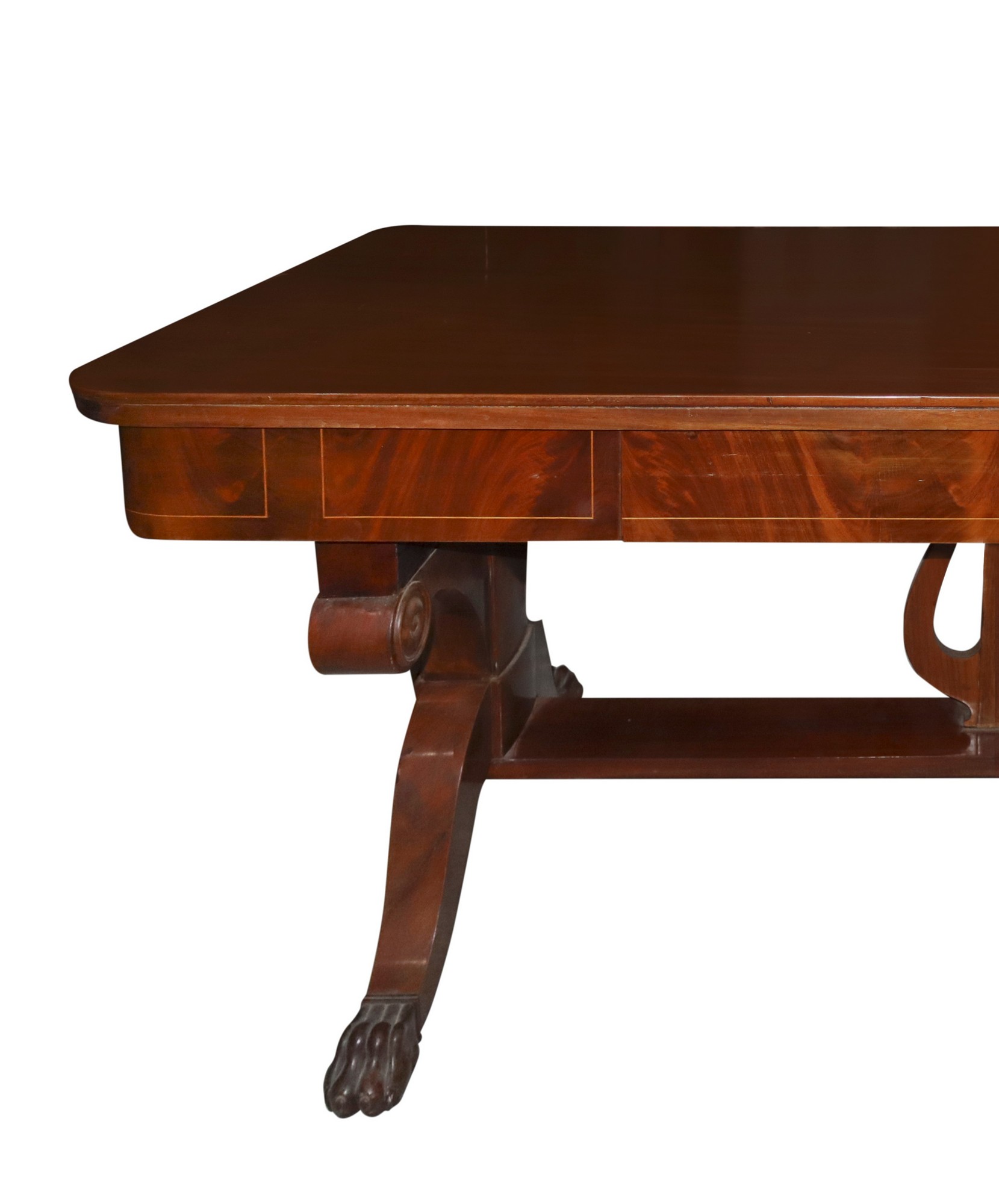 Extendable desk in mahogany wood, Late 19th century - Image 3 of 4