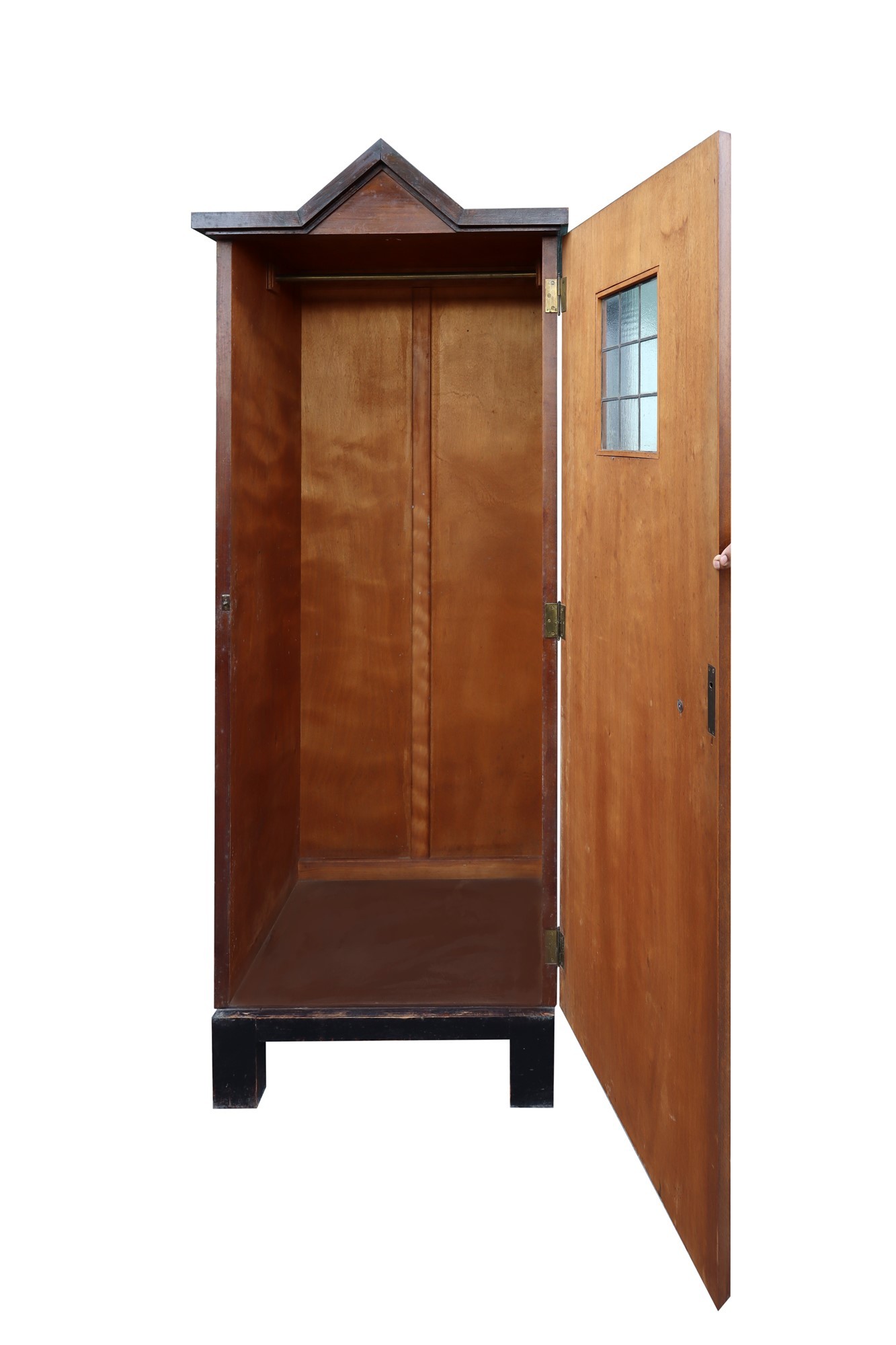 Decò style wardrobe in walnut wood, 20th century - Image 4 of 4