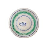 Caltagirone majolica plate, Early 20th Century
