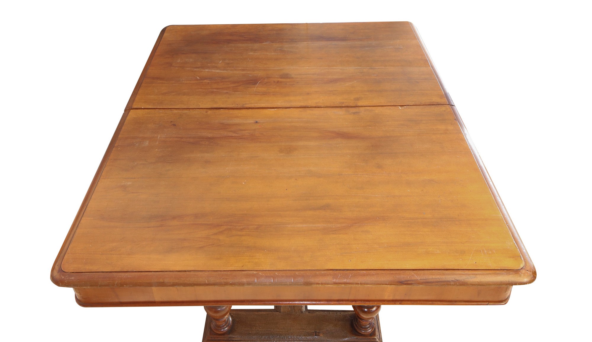 Extendable dining table in mahogany wood with 6 chairs, nineteenth century - Image 4 of 4