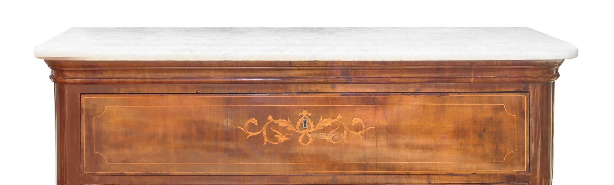 Charles X mahogany chest of drawers, Sicily, 19th century - Image 2 of 6