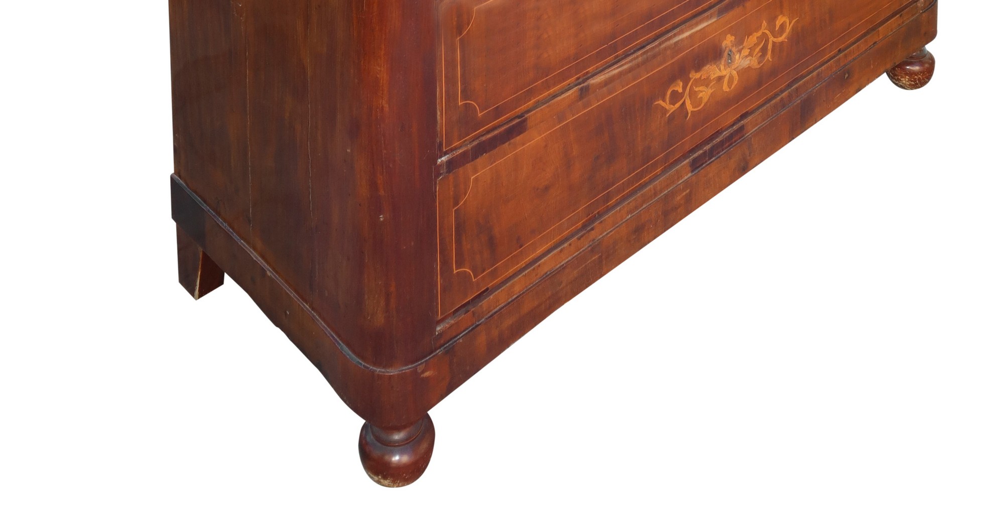 Charles X mahogany chest of drawers, Sicily, 19th century - Image 5 of 6