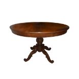 Round extendable table, Early 20th century