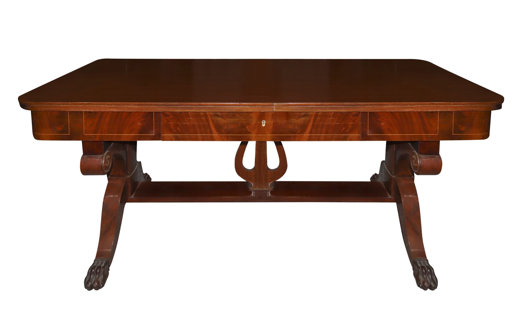 Extendable desk in mahogany wood, Late 19th century