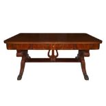 Extendable desk in mahogany wood, Late 19th century