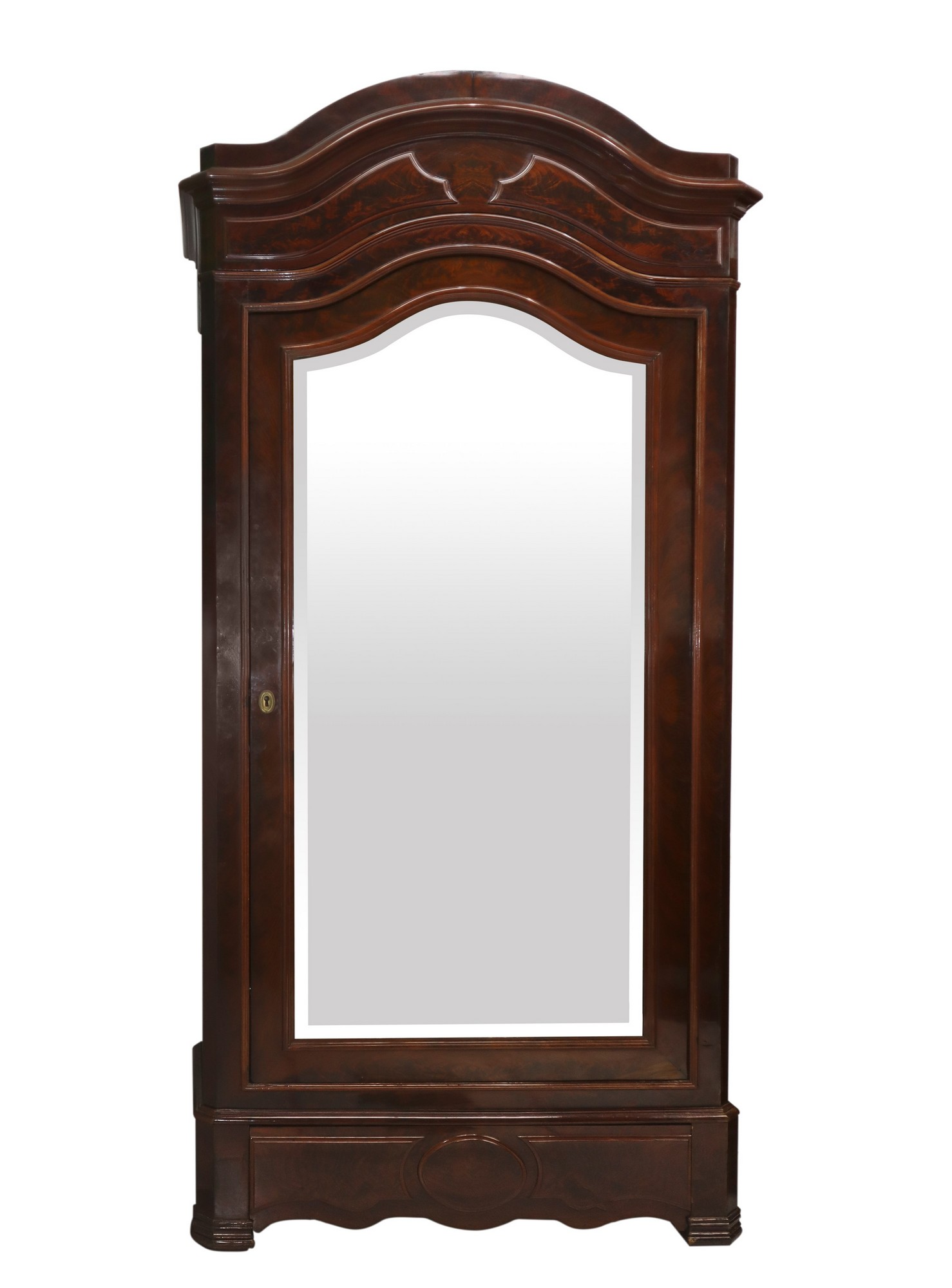 Single door wardrobe with mirror, late 19th century