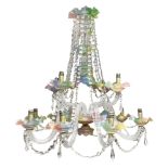 Elegant Baccarat crystal chandelier, nineteenth century
