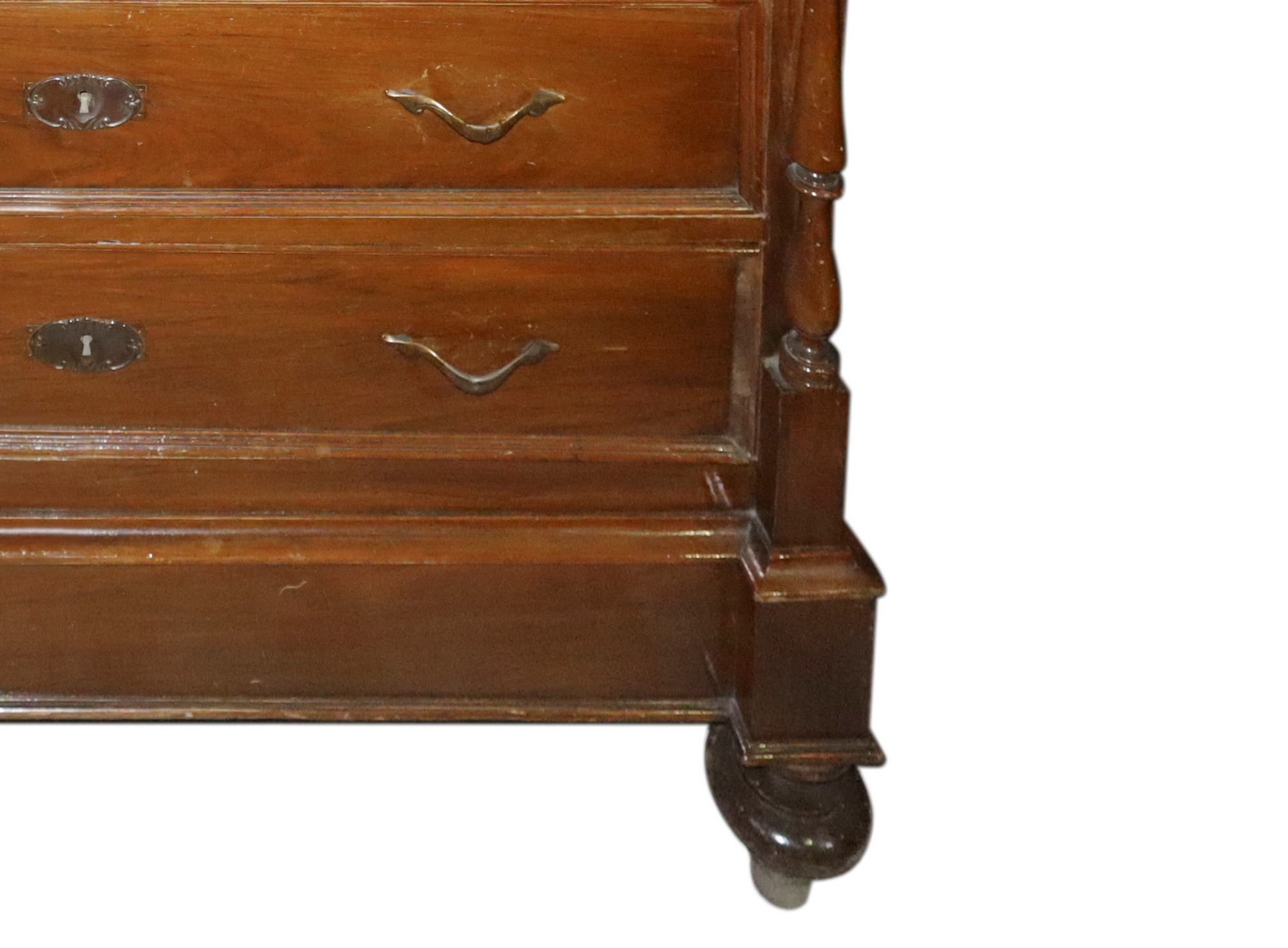 Chest of drawers in mahogany wood, Sicily, late 19th century - Image 4 of 4