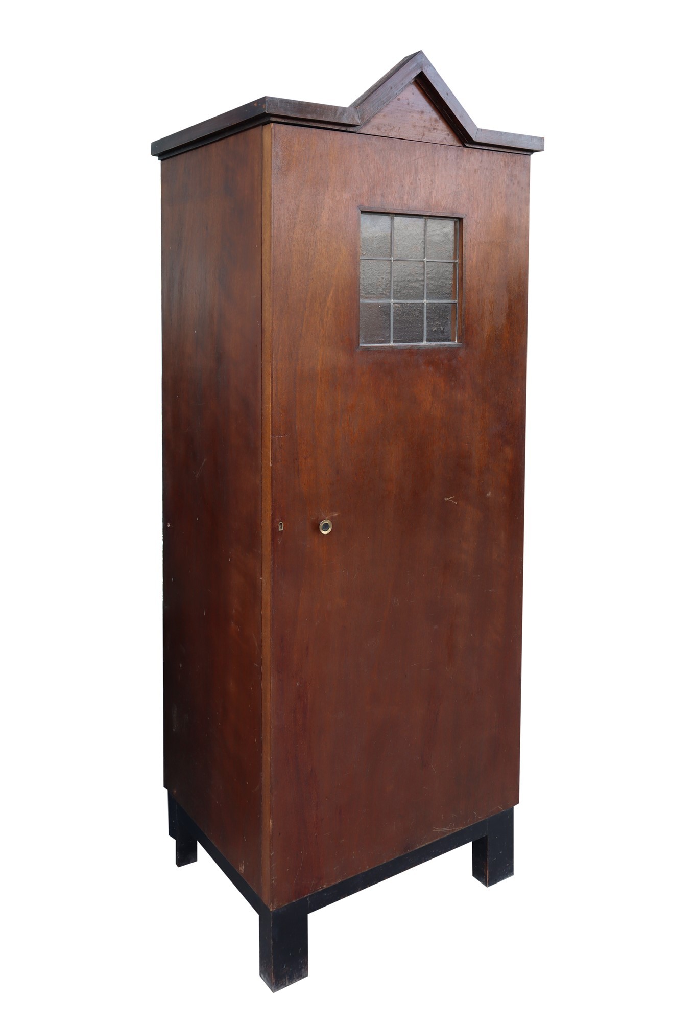 Decò style wardrobe in walnut wood, 20th century - Image 3 of 4