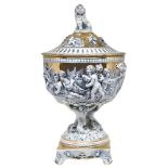 Capodimonte - Capodimonte porcelain poutiche, 20th century