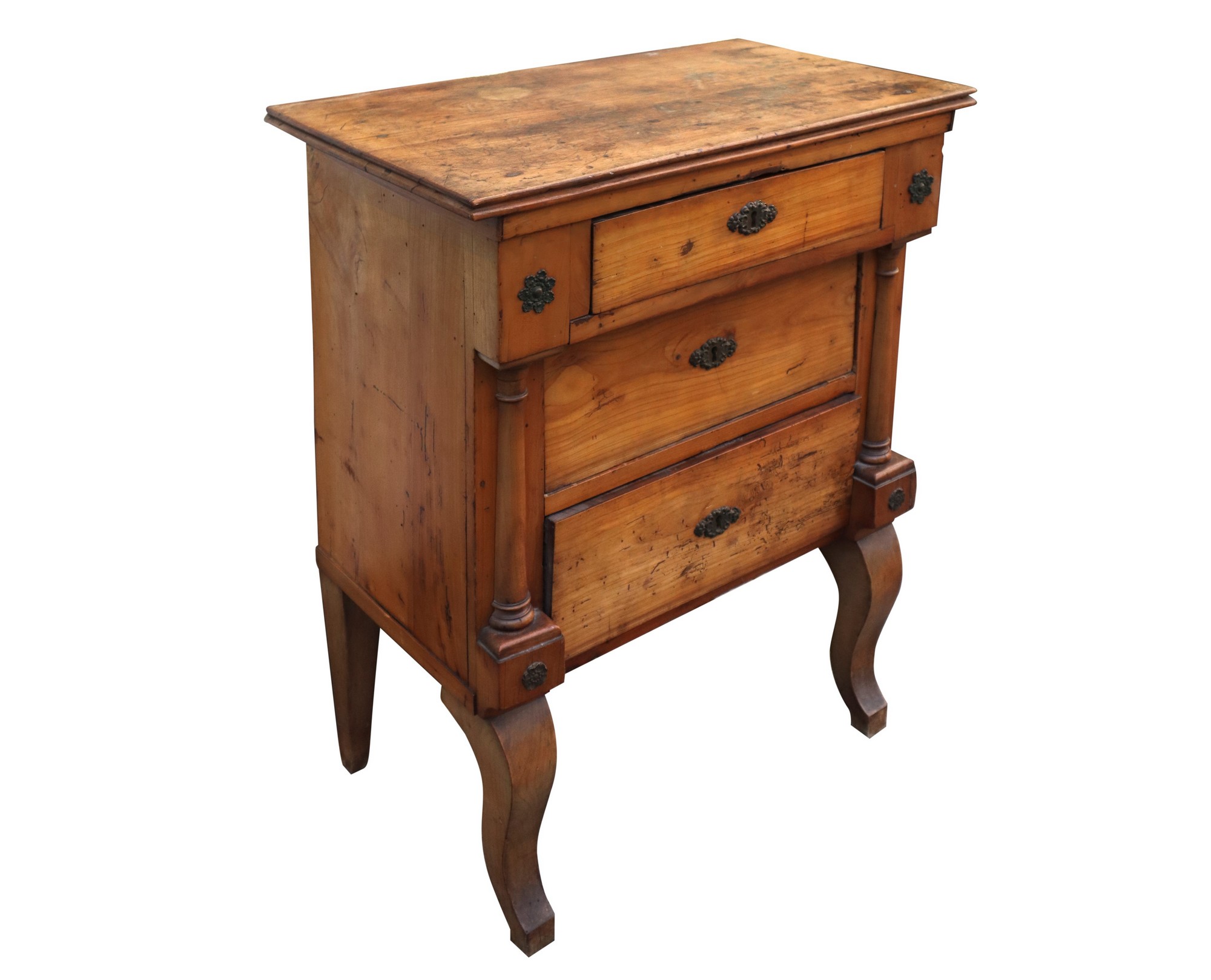 Direttorio walnut wood bedside table, Sicily late eighteenth century - Image 3 of 6