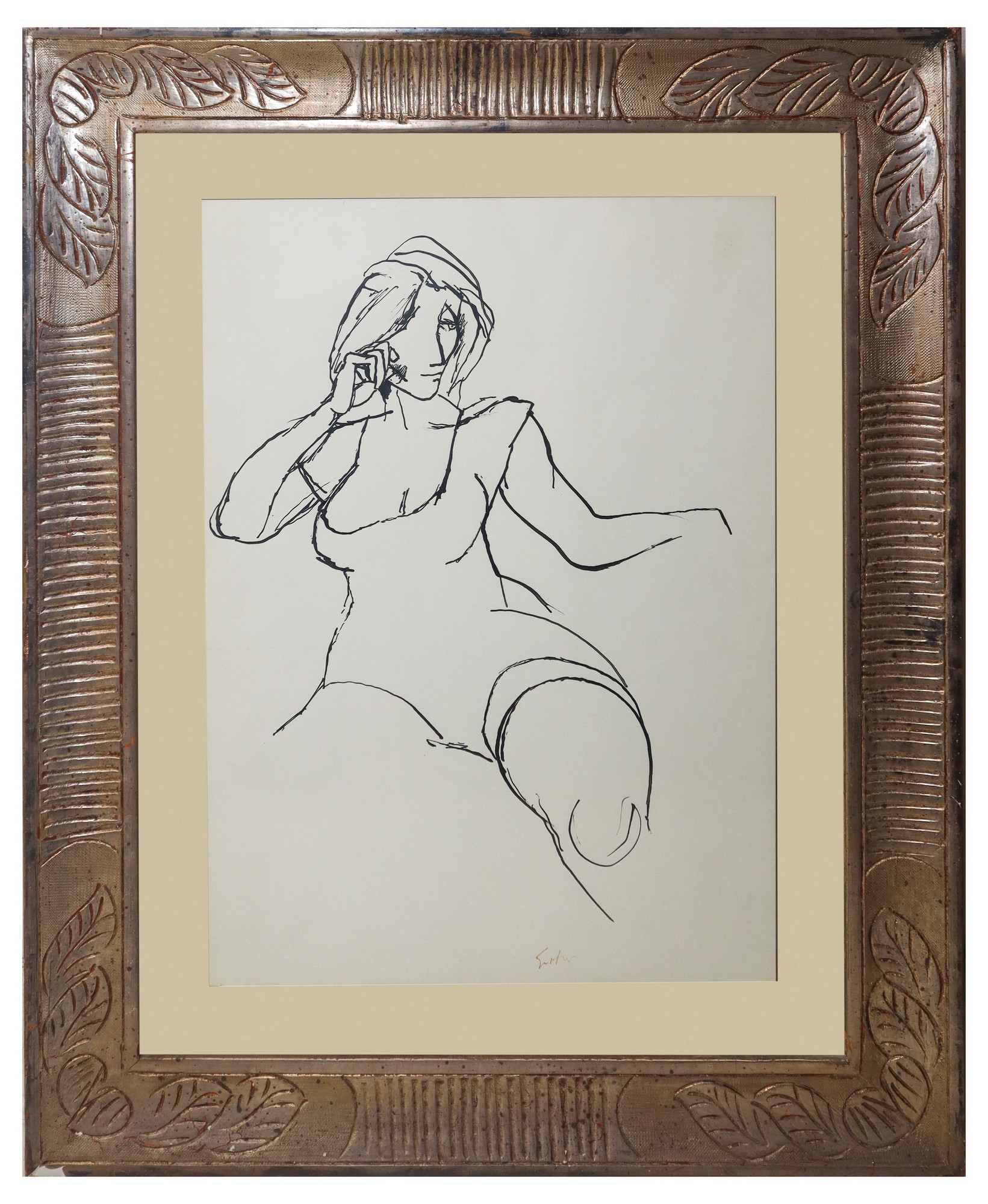 Renato Guttuso (Bagheria 1911-Roma 1987) - Naked woman - Image 2 of 5