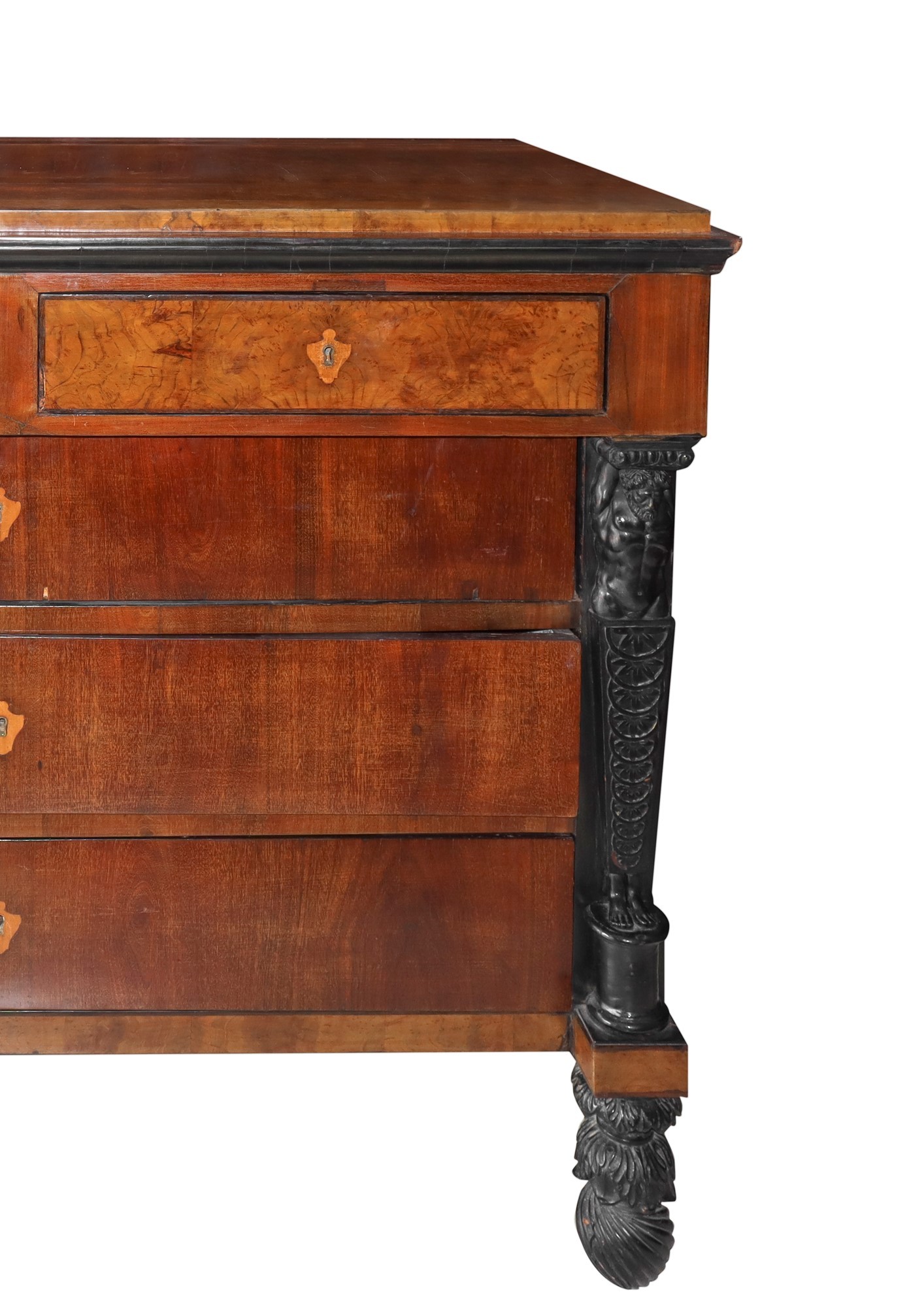 Empire chest of drawers in walnut wood, Early 19th century - Image 2 of 8