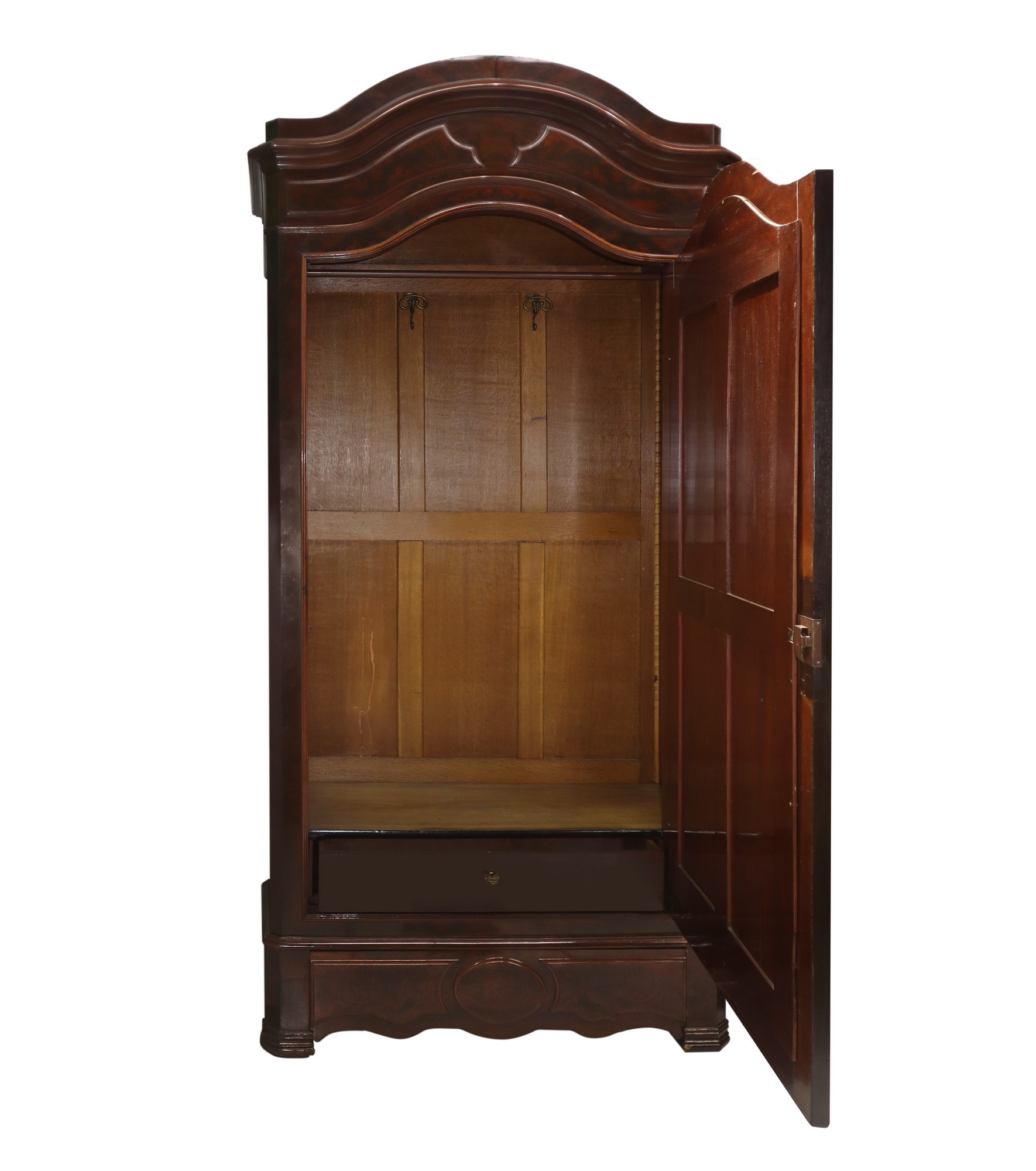 Single door wardrobe with mirror, late 19th century - Image 4 of 4