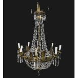 Eight lights chandelier, nineteenth century