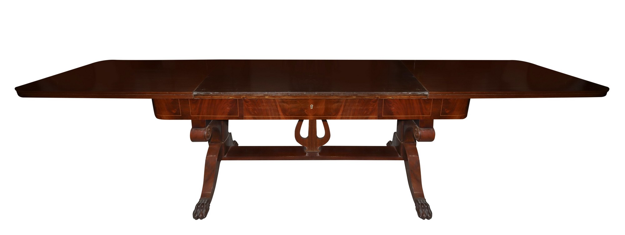 Extendable desk in mahogany wood, Late 19th century - Image 4 of 4