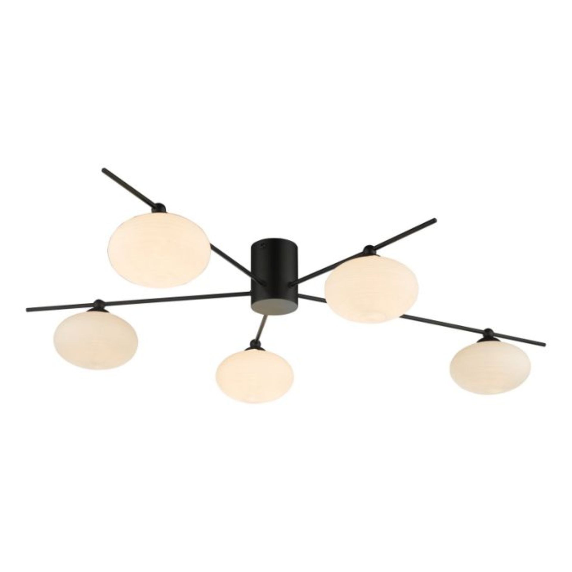 George Oliver, Kendra 5-Light Semi Flush Mount (BLACK FINISH) - RRP £106.99 (CBGI1798 - 24658/41)