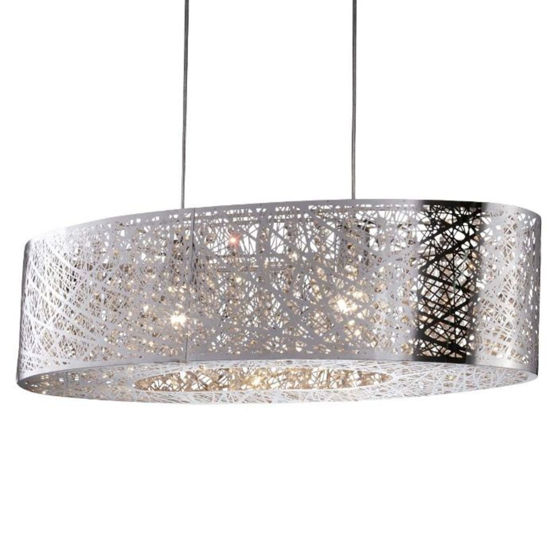 Wade Logan, Ellefson 2-Light Bar Pendant (MATT BRUSHED NICKEL) - RRP £206.99 (PUDA1485 - 24658/28)