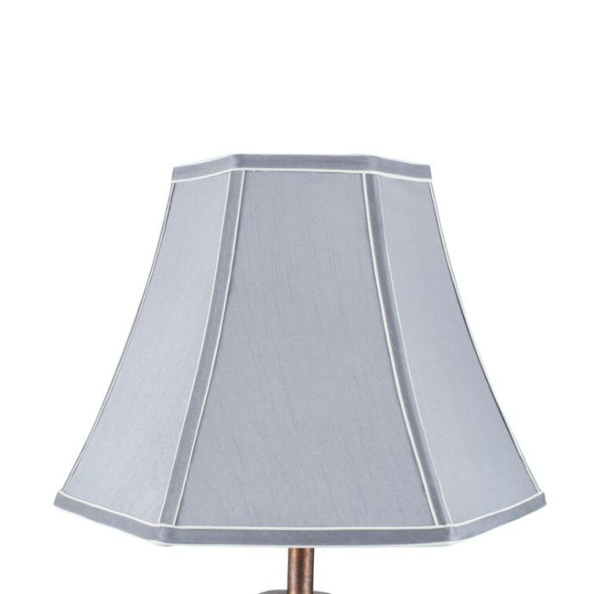 Ervine 30cm Silk Bell lamp Shade (GREY) (OBSC1613)