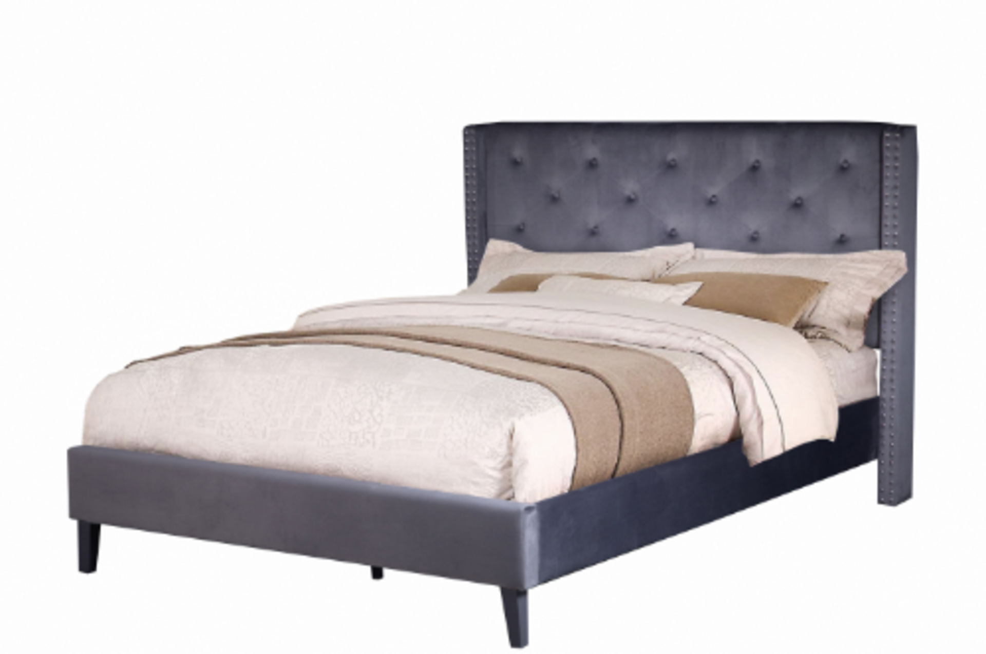 |1X|Perfect Home Chanel 5ft Bed King Size Faux Jew