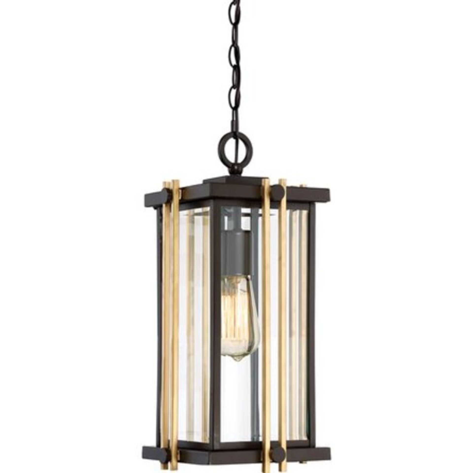 Dakota Fields, Winward 1 Light Outdoor Hanging Lantern (WESTERN BRONZE FINISH) - RRP £129.99 (