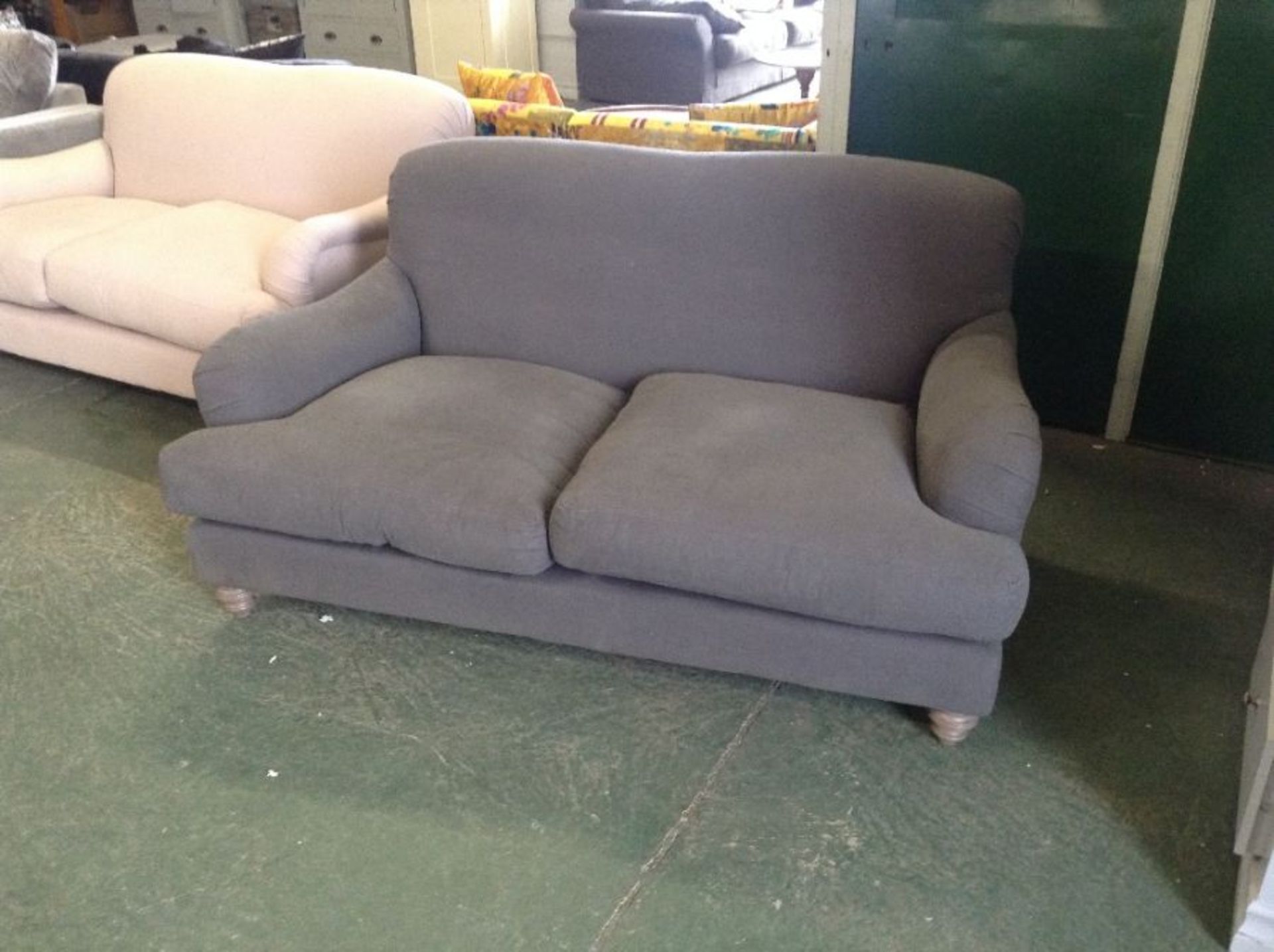 |1X|Cox & Cox Y184 2 Seater Grey Fabric Sofa| COX/244 COX17032022|HOLE|